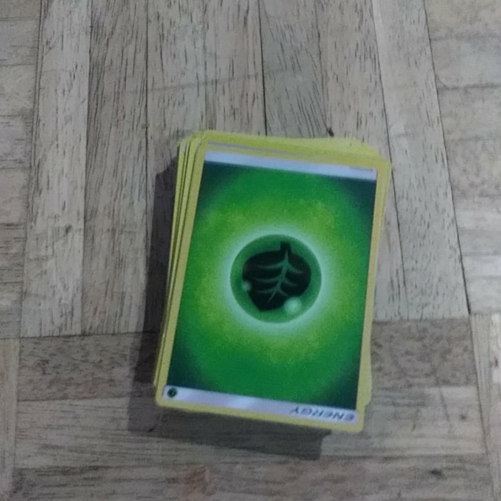 A lot of pokemon energy cards